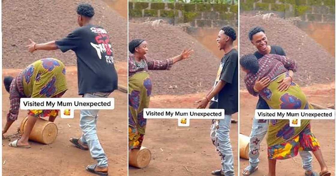 Mother reunites with son, emotional video Mother reunites with son, emotional video