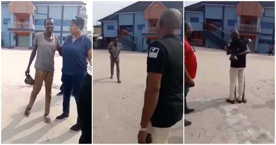 Sweet moment graduates found their old classmate mad on street, hug and take him to hospital Sweet moment graduates found their old classmate mad on street, hug and take him to hospital