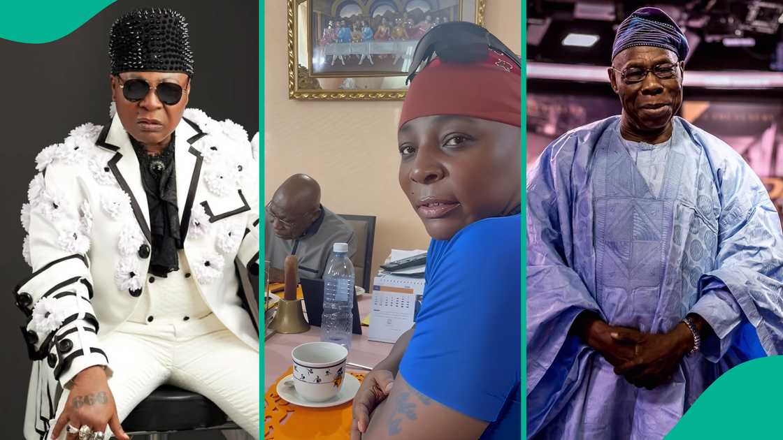 Charly Boy shares breakfast with Obasanjo on October 1st.