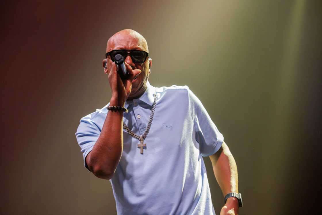 Gilly G of UB40 sings at a concert in New Zealand Gilly G of UB40 sings at a concert in New Zealand