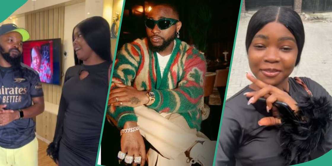 Davido's "adopted daughter" Chinonye finally meets her role model, Nedu. Davido's "adopted daughter" Chinonye finally meets her role model, Nedu.