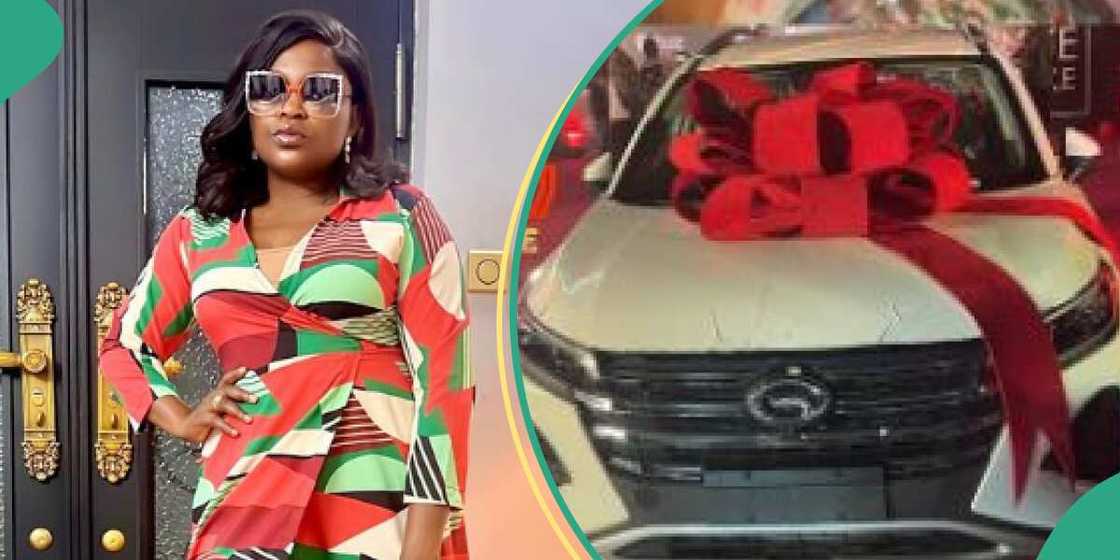 GAC Motors gives Funke Akindele car. GAC Motors gives Funke Akindele car.