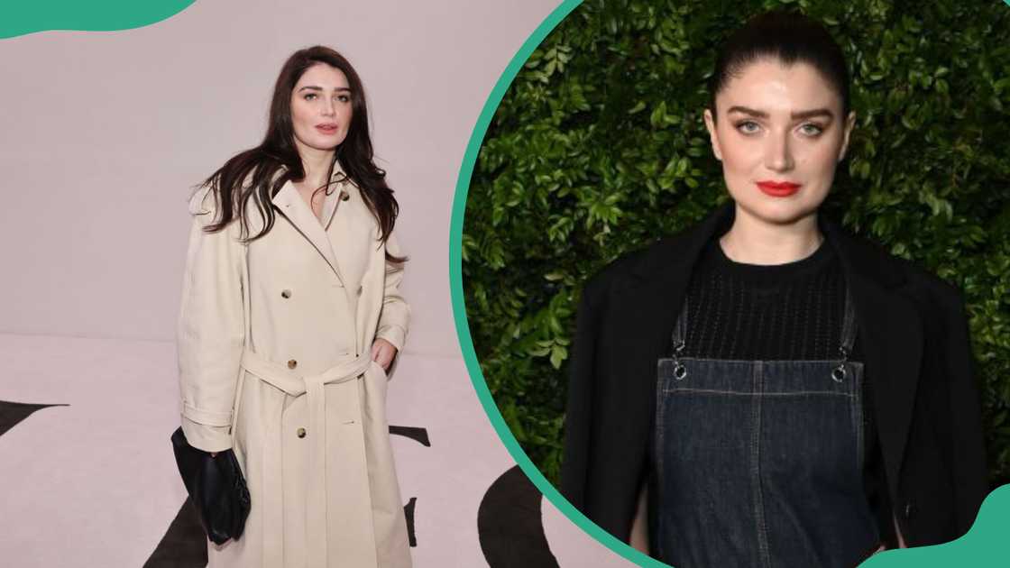 Eve Hewson at the Calvin Klein Collection fashion show in New York City (L). Eve Hewson at the Academy Museum Of Motion Pictures (R). Eve Hewson at the Calvin Klein Collection fashion show in New York City (L). Eve Hewson at the Academy Museum Of Motion Pictures (R).