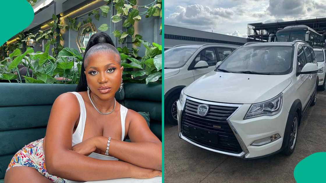Wanni receives her Innoson car gift. Wanni receives her Innoson car gift.