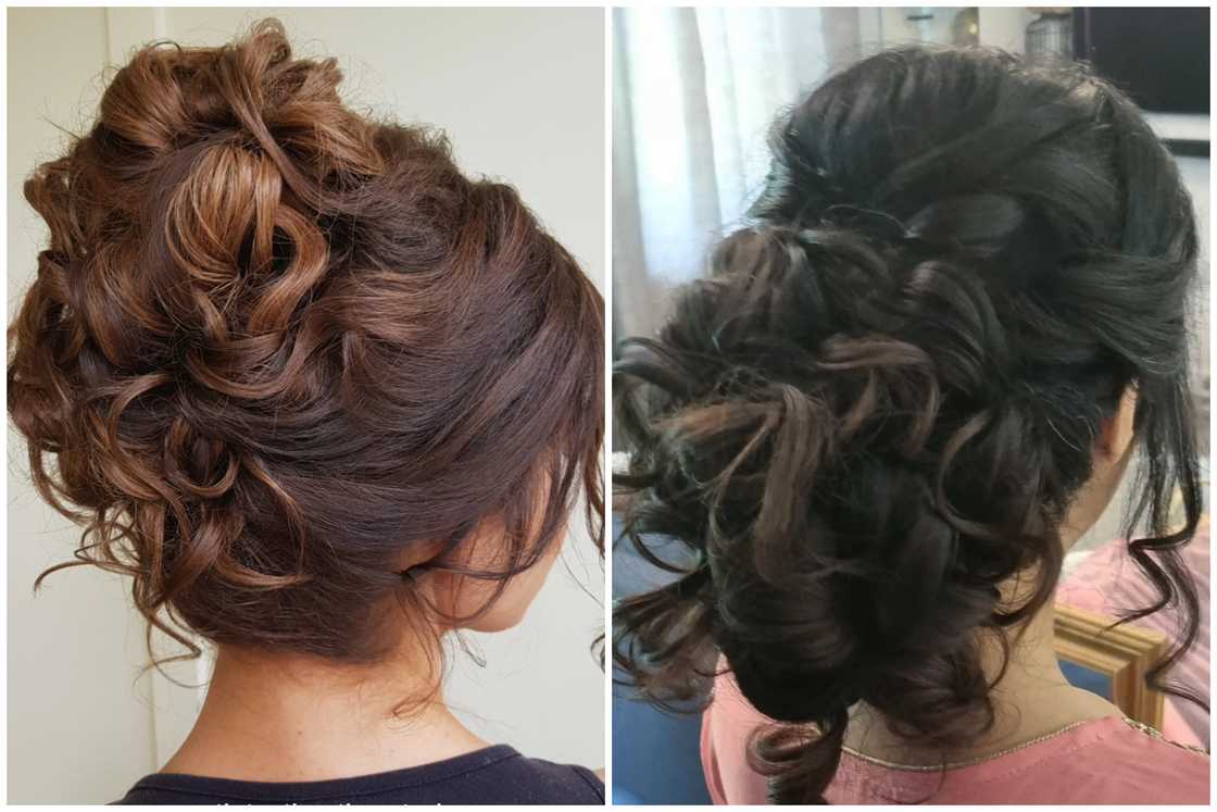 Loose chignon