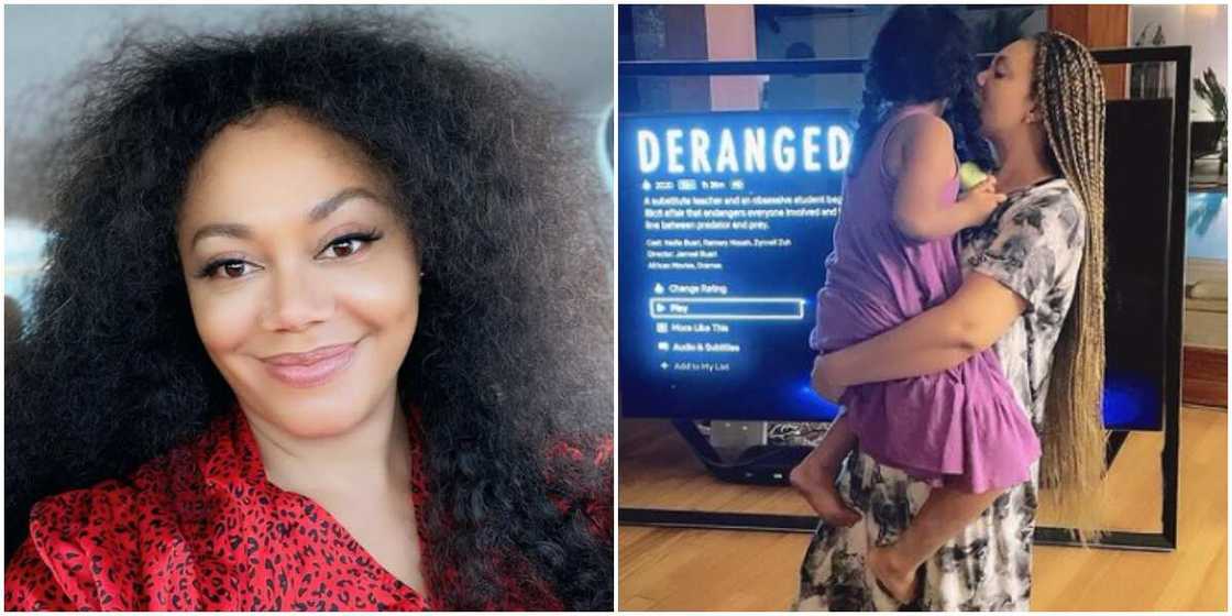 Nadia Buari and one of her kids Nadia Buari and one of her kids