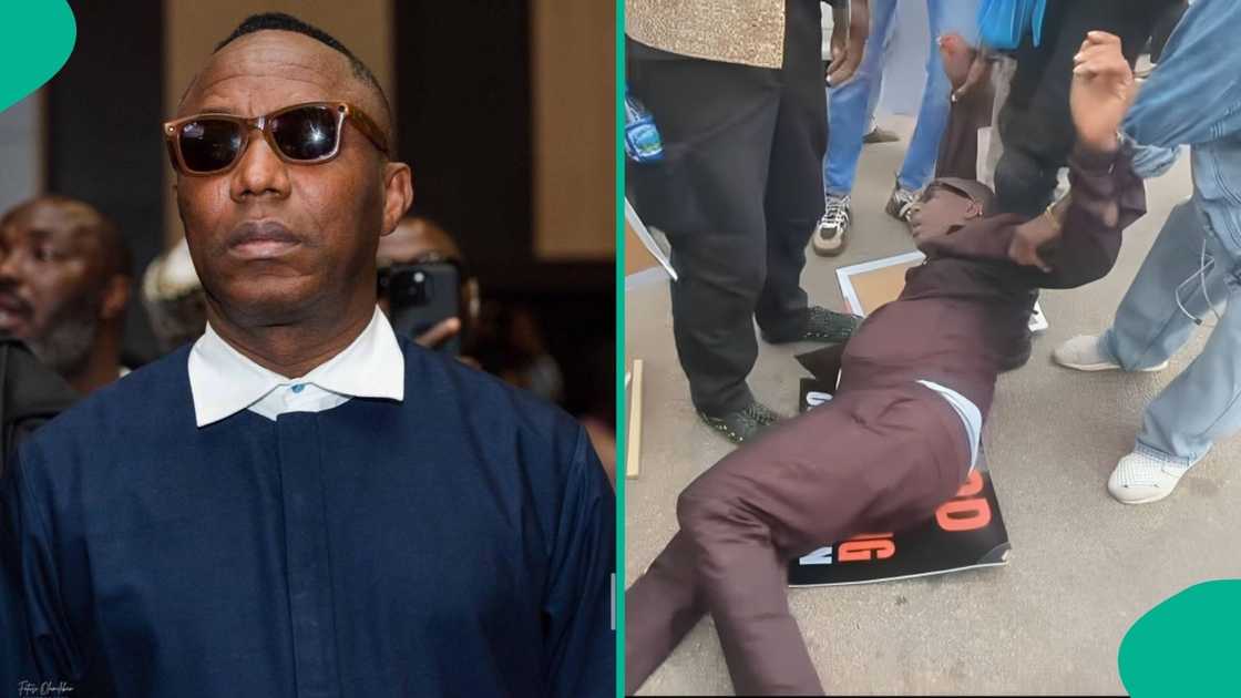 Sowore Collapses During EndBadGovernance Protest in Abuja, Viral Video Emerges Sowore Collapses During EndBadGovernance Protest in Abuja, Viral Video Emerges