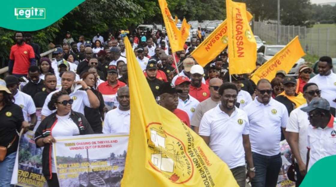 NUPENG, PTD Elders, fuel scarcity Nigeria, oil workers union, DSS Nigeria, Petroleum Tanker Drivers, Dangote Refinery strike