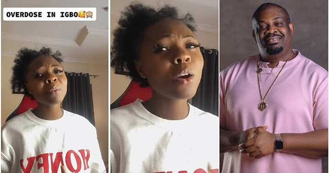 Lady sings Overdoze, Igbo version, DonJazzy sign her Lady sings Overdoze, Igbo version, DonJazzy sign her