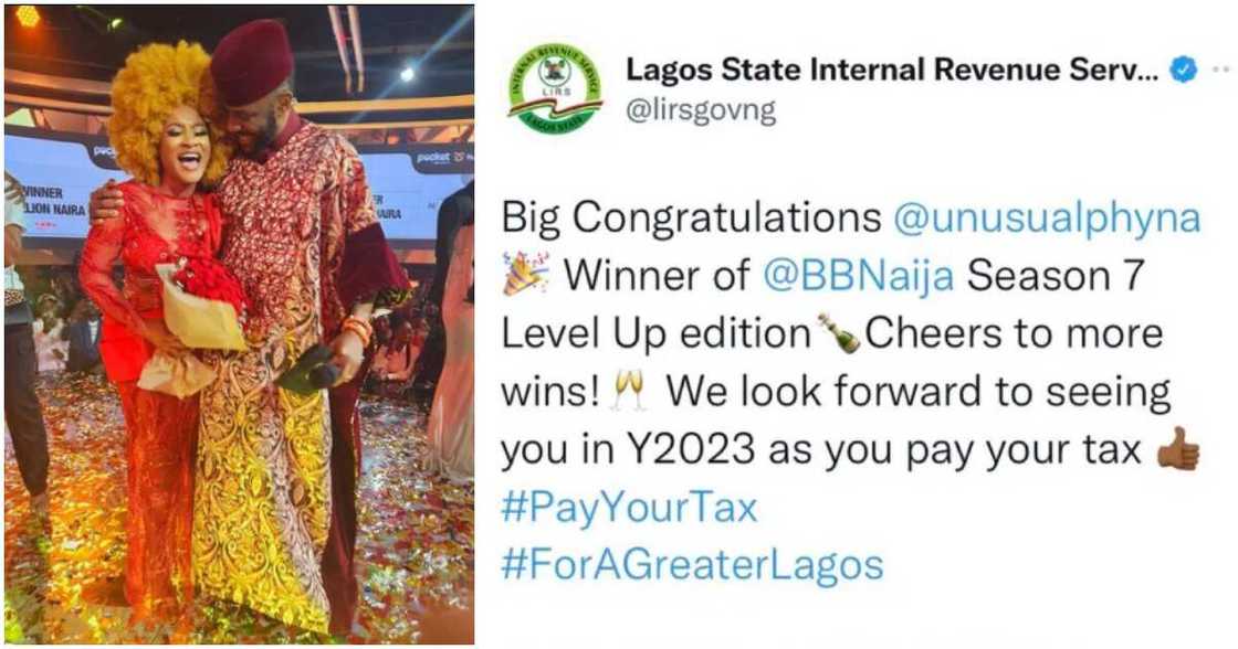 LIRS tells BBNaija's Phyna to pay tax.