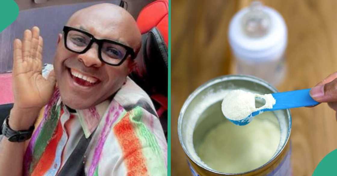 Nigerian man dumps adult milk after tasting baby milk