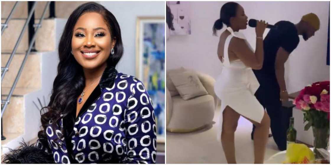 Erica and Prince in karaoke session Erica and Prince in karaoke session