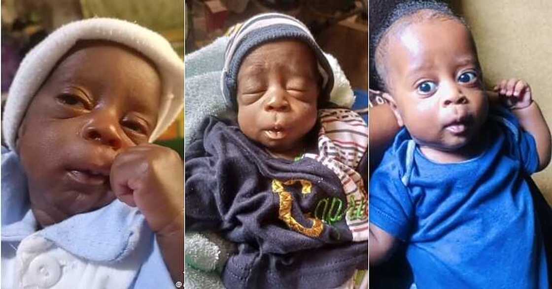 Baby transformation, one year Baby transformation, one year