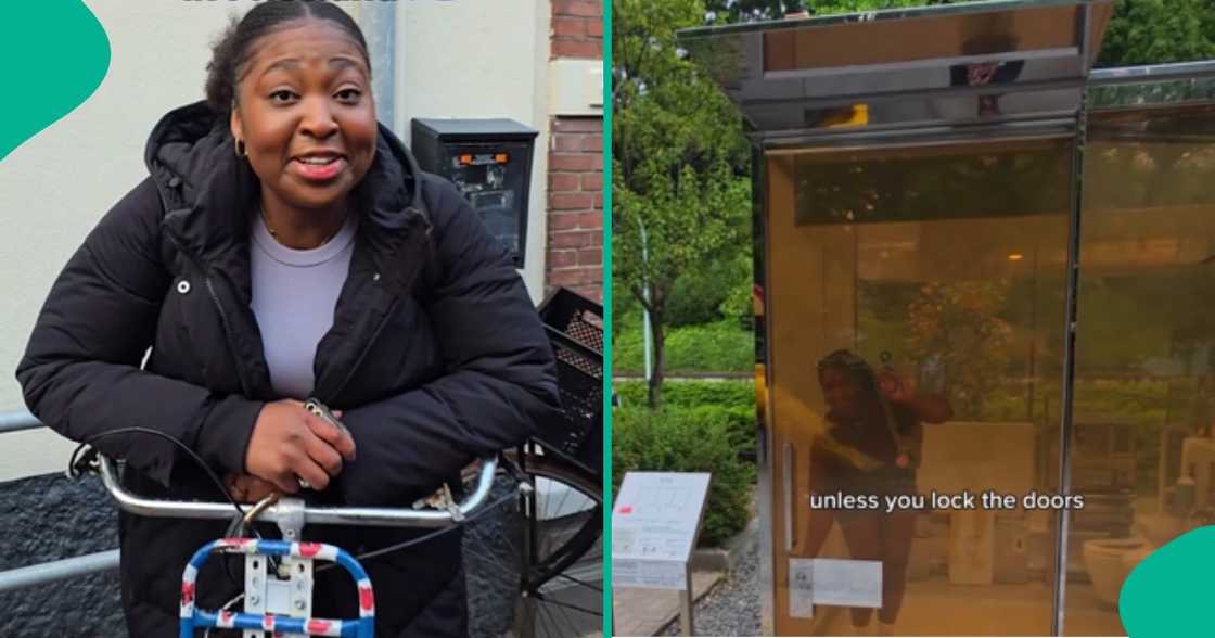 Video of lady using transparent public toilet in Japan goes viral Video of lady using transparent public toilet in Japan goes viral