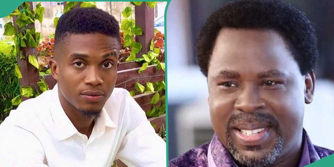 Man says TB Joshua saved his life. Man says TB Joshua saved his life.