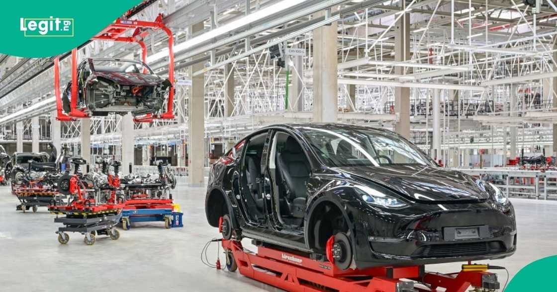 Tesla car   delivers itself to customers