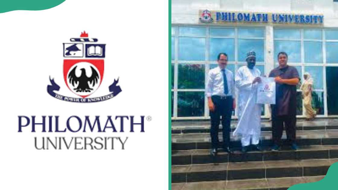 Philomath University logo and institution