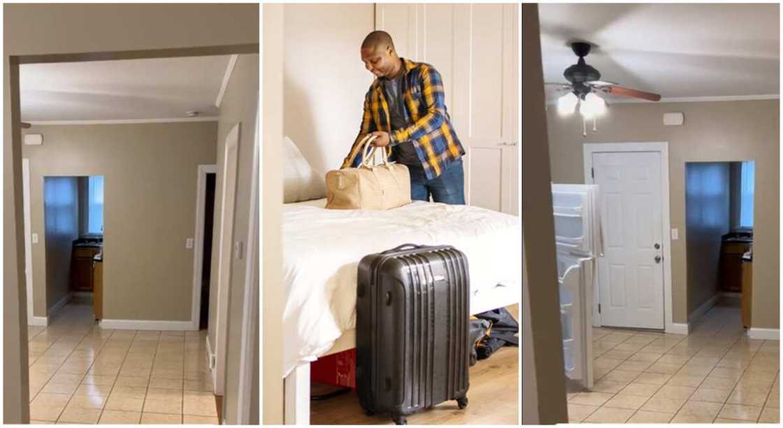 Photos of a neat room renovated by tenant. Photos of a neat room renovated by tenant.