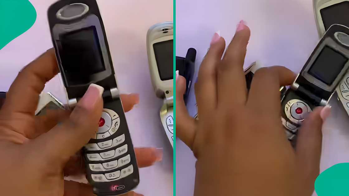A Nigerian lady shares surprise phones that her uncle in the UK sent to her. A Nigerian lady shares surprise phones that her uncle in the UK sent to her.