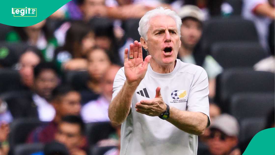 Hugo Broos, South Africa, Mexico, Azteca Stadium, 2026 FIFA World Cup. Hugo Broos, South Africa, Mexico, Azteca Stadium, 2026 FIFA World Cup.
