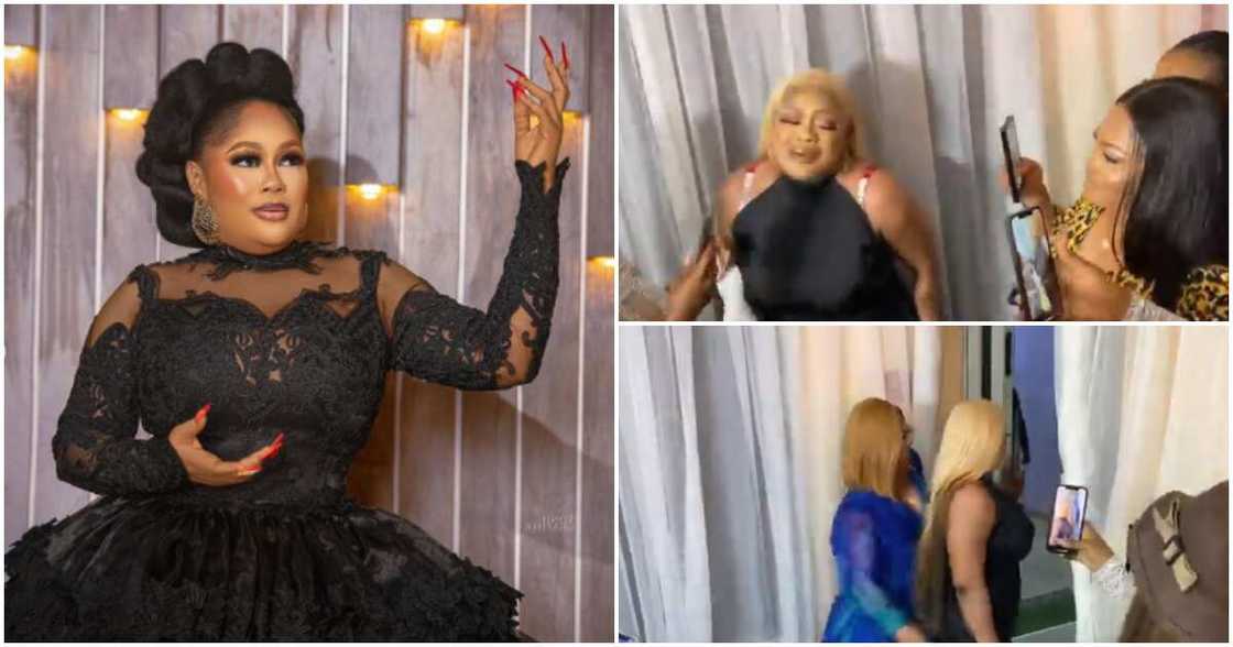 Actress Sikiratu Sindodo cries as friends throw huge suprise birthday party for her