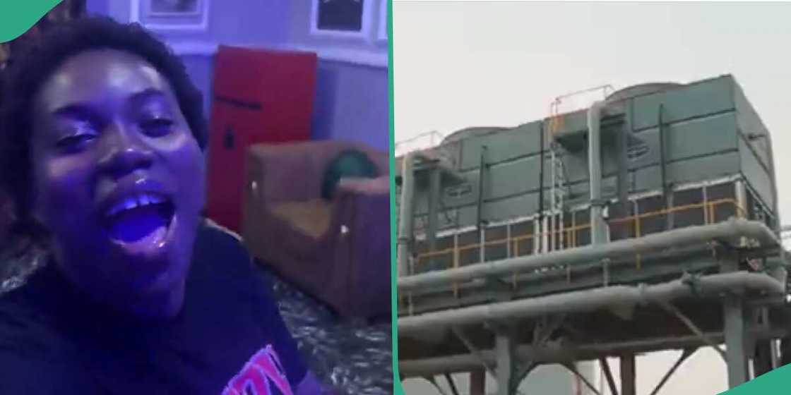 Lady expresses joy over steady electricity in Aba. Lady expresses joy over steady electricity in Aba.