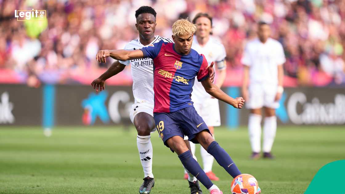 Lamine Yamal, Vinicius Jr, Real Madrid, Barcelona. Lamine Yamal, Vinicius Jr, Real Madrid, Barcelona.