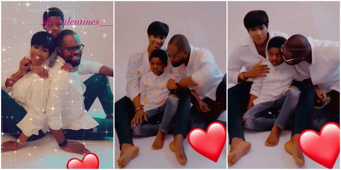 Actress Stephanie Linus and family hit the studio for lovely family photos on Valentine's Day Actress Stephanie Linus and family hit the studio for lovely family photos on Valentine's Day
