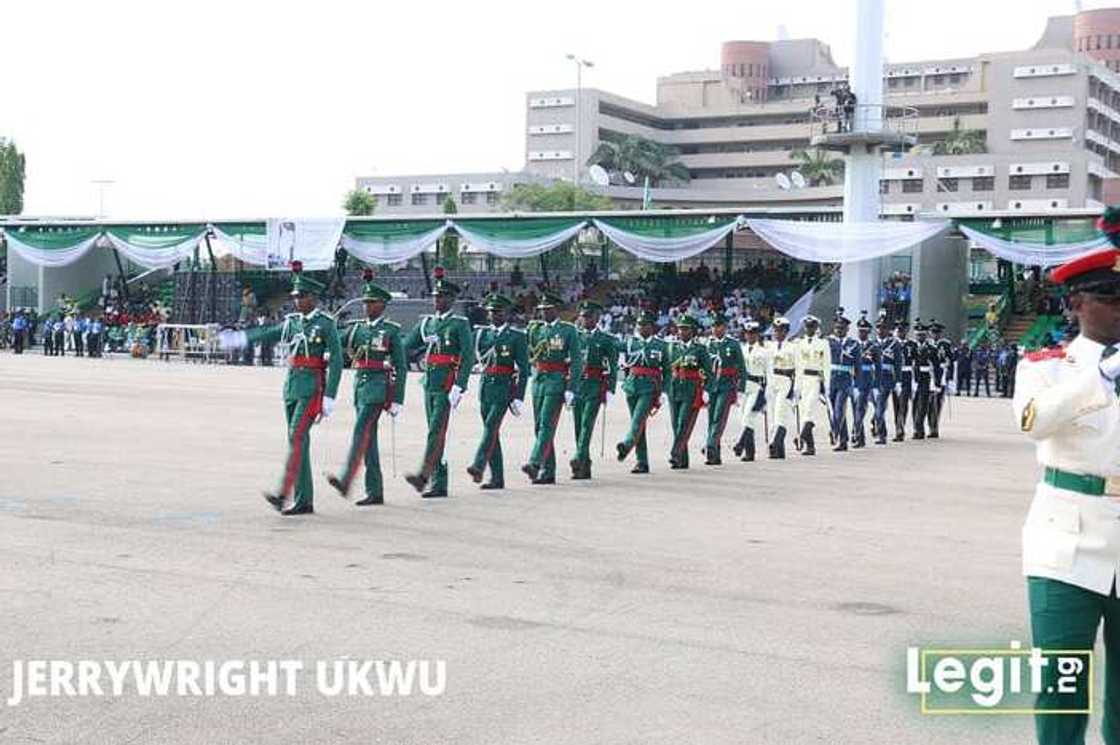 Three military officers have fainted while participating in the Democracy Day Parade in Abuja Three military officers have fainted while participating in the Democracy Day Parade in Abuja