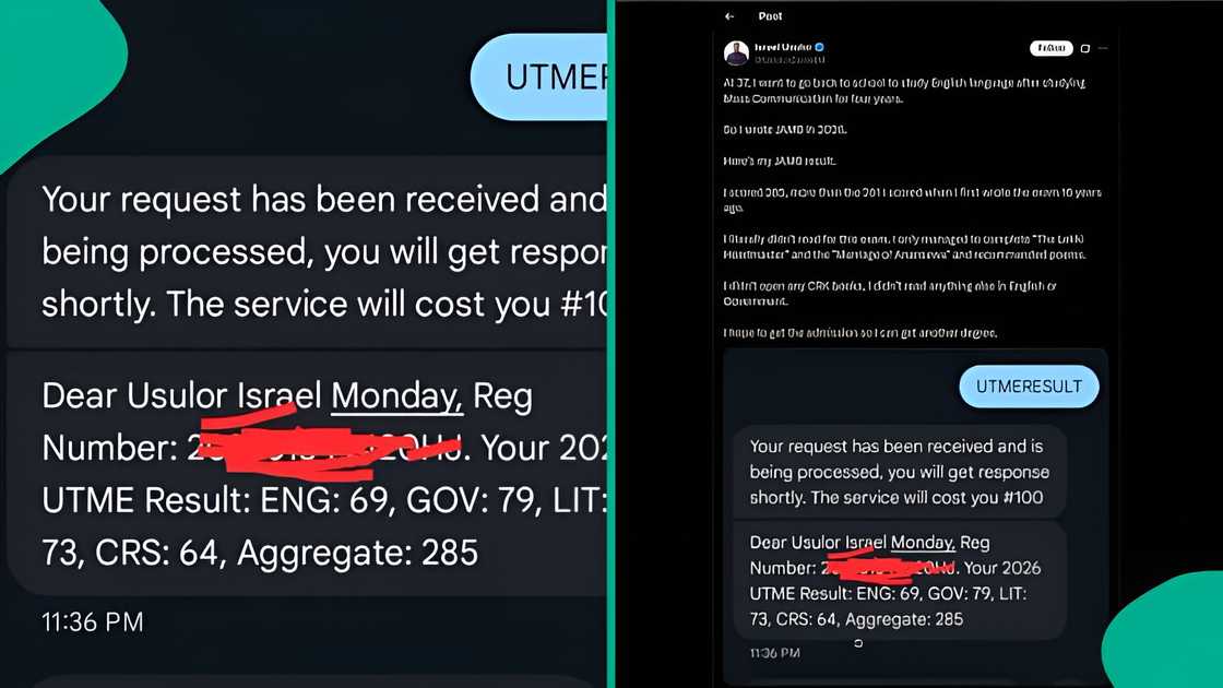 Man goes back to school after 15 years, displays JAMB score