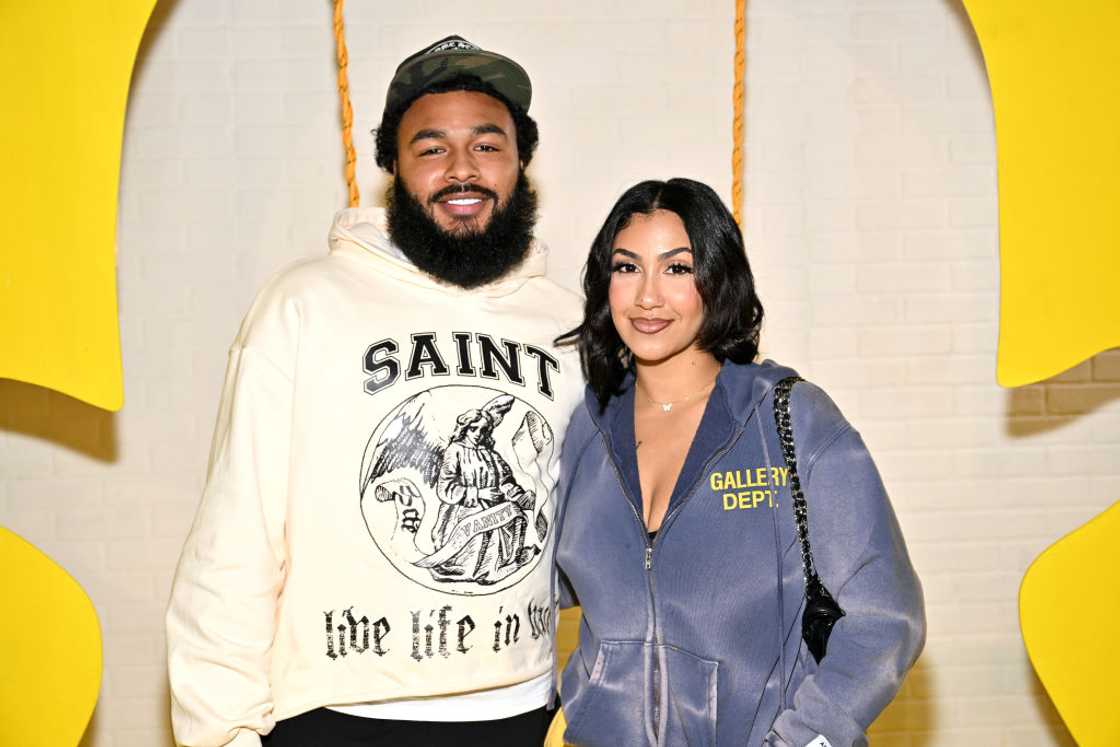 Clarence White and Queen Naija at Collab Studios ATL
