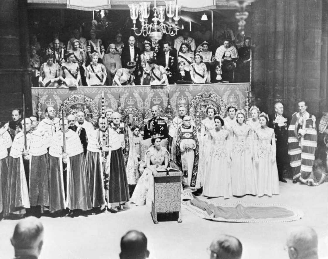 She was crowned at the abbey on June 2, 1953, more than a year after becoming queen She was crowned at the abbey on June 2, 1953, more than a year after becoming queen