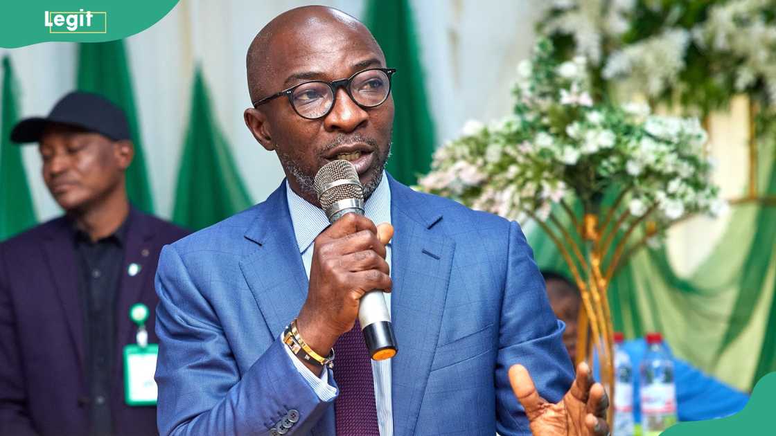 NSITF CEO talks during a meeting NSITF CEO talks during a meeting