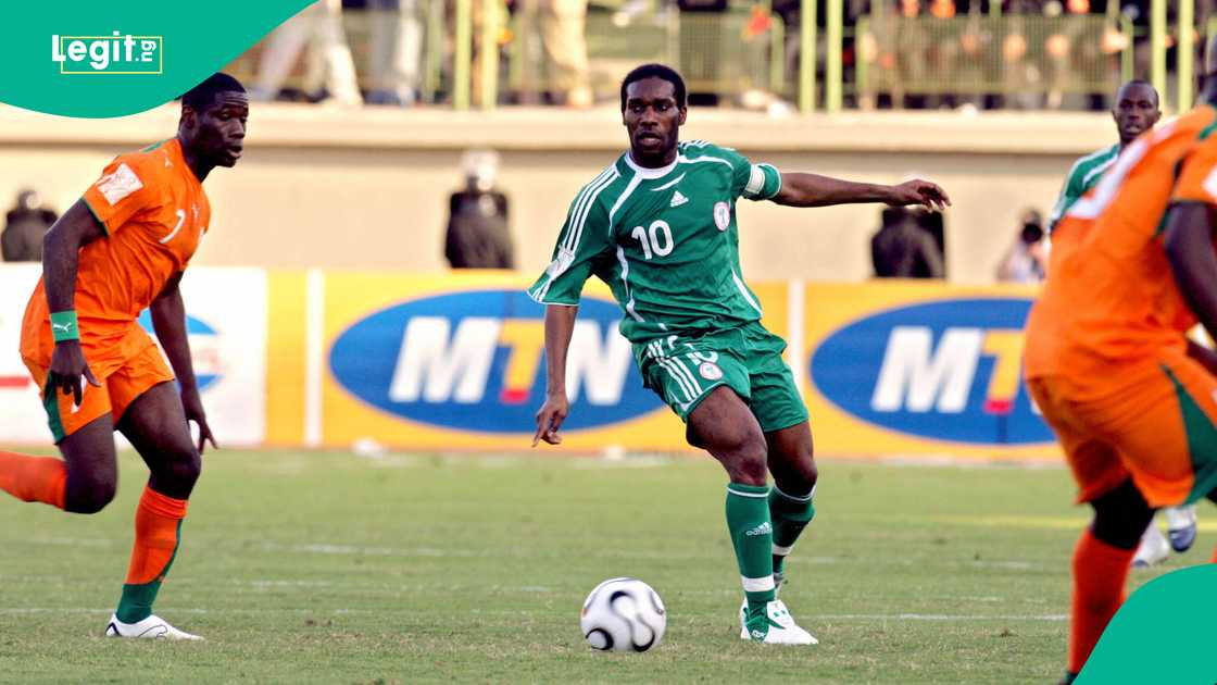 Austin Okocha led the Super Eagles of Nigeria to the 2022 World Cup in Japan