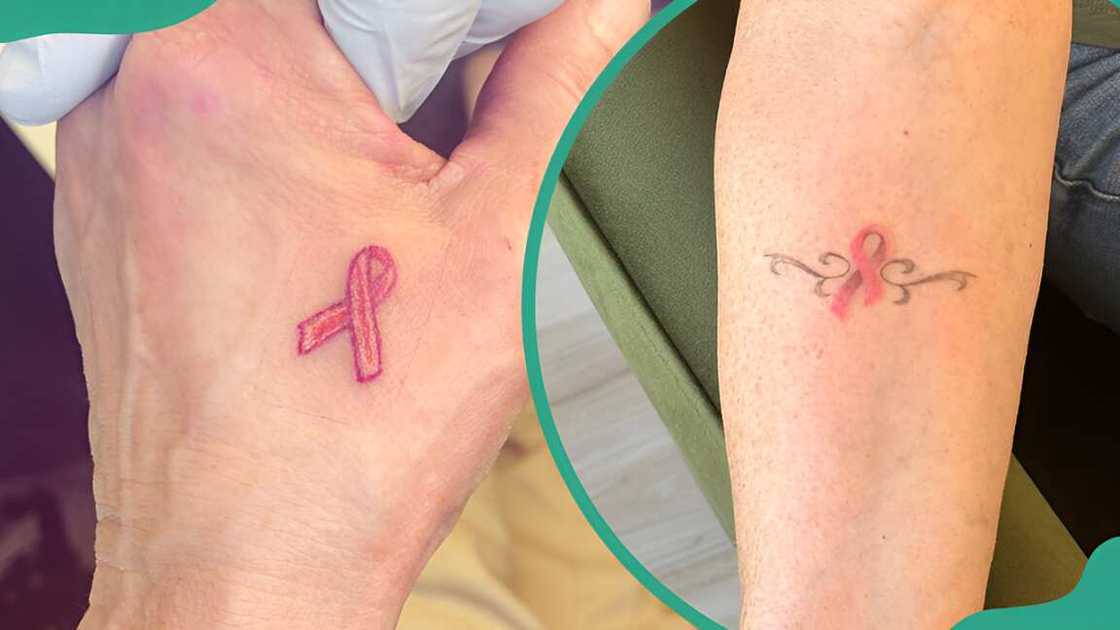 Breast cancer ribbon for survivors tattoo ideas Breast cancer ribbon for survivors tattoo ideas