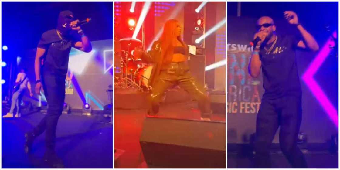 Cross, Liquorose almost 'collapse' stage as they perform in Dubai Cross, Liquorose almost 'collapse' stage as they perform in Dubai