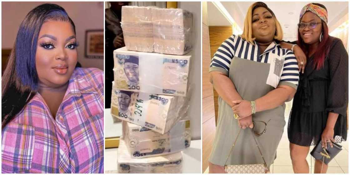 Photos of Eniola Badmus and Funke Akindele. Photos of Eniola Badmus and Funke Akindele.
