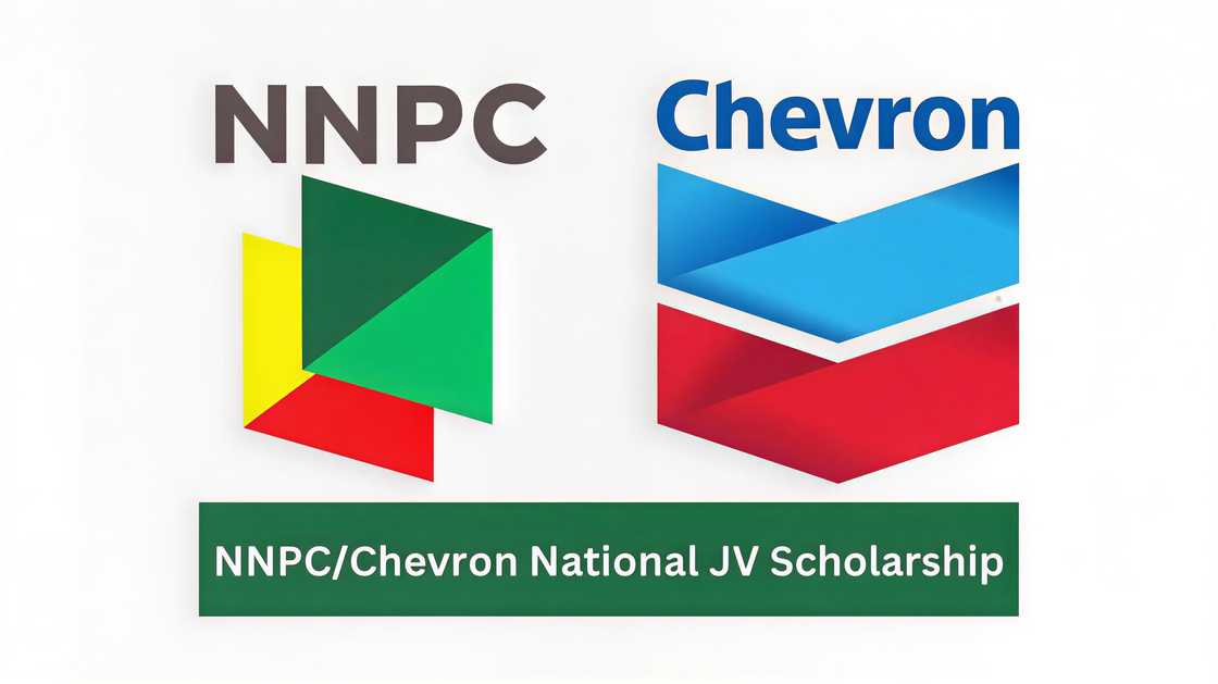 A photo of the NNPC and Chevron scholarship program logo