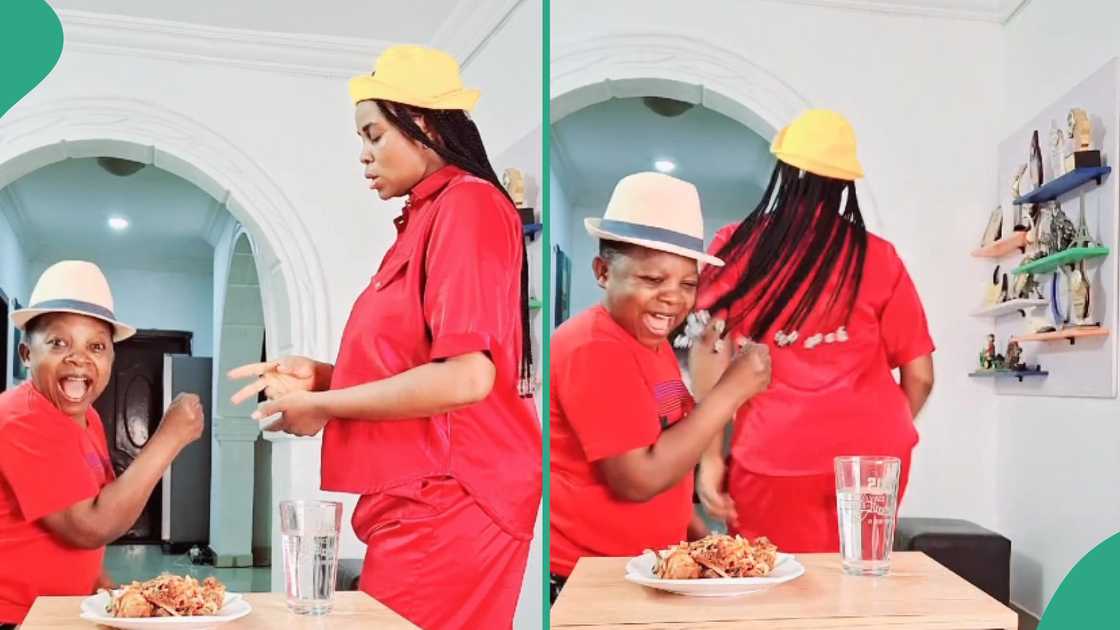 Aki actor Chinedu Ikedieze tricks wife in rock, paper, scissors game.