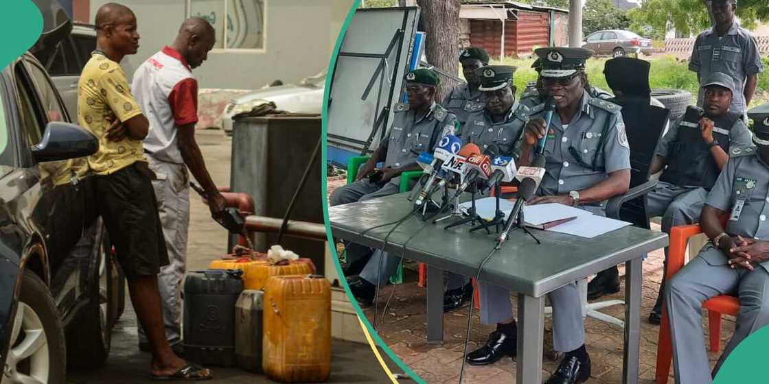 Nigerians buy cheap fuel from Nigeria customs Nigerians buy cheap fuel from Nigeria customs
