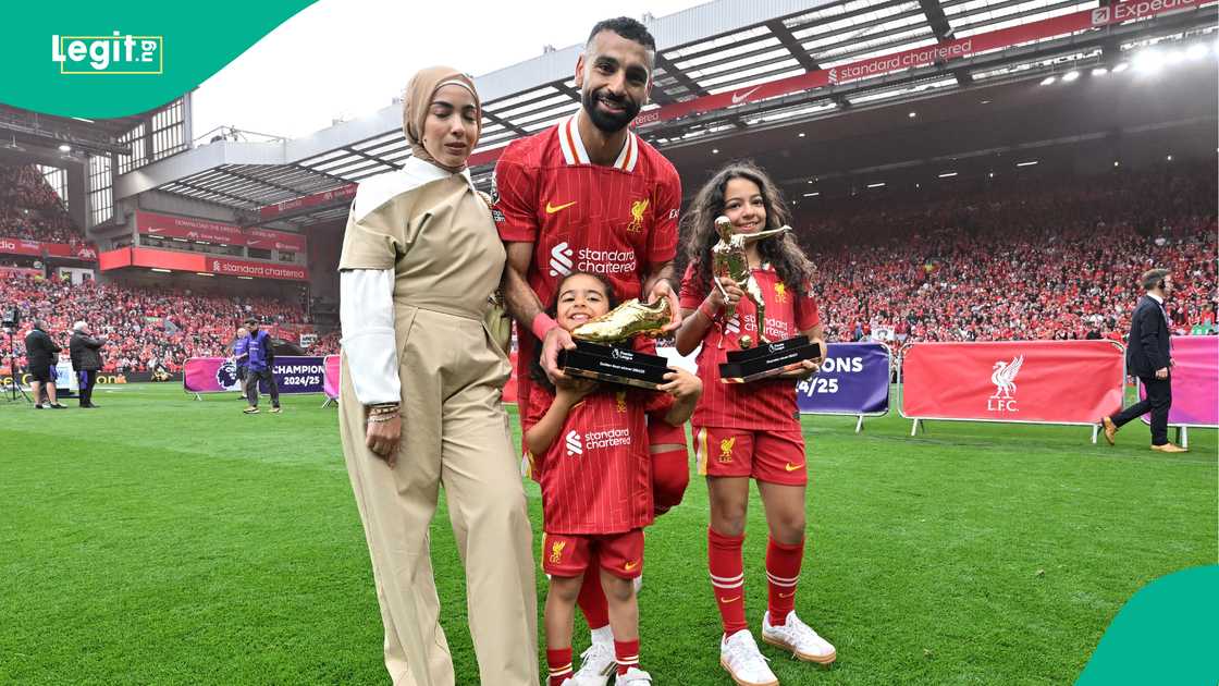 Mohamed Salah, Magi Salah, Makka, Kayan, Liverpool, Crystal Palace, Anfield, England, Premier League. Mohamed Salah, Magi Salah, Makka, Kayan, Liverpool, Crystal Palace, Anfield, England, Premier League.