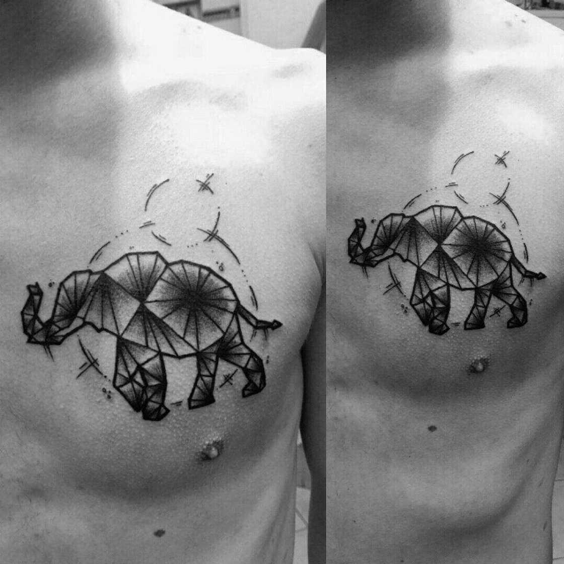 Elephant tattoo: geometry Elephant tattoo: geometry