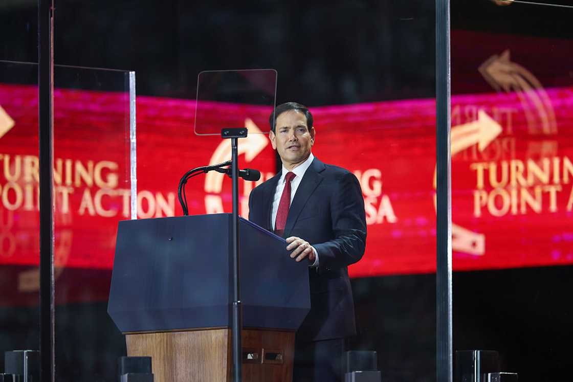 Marco Rubio speaks during an event
