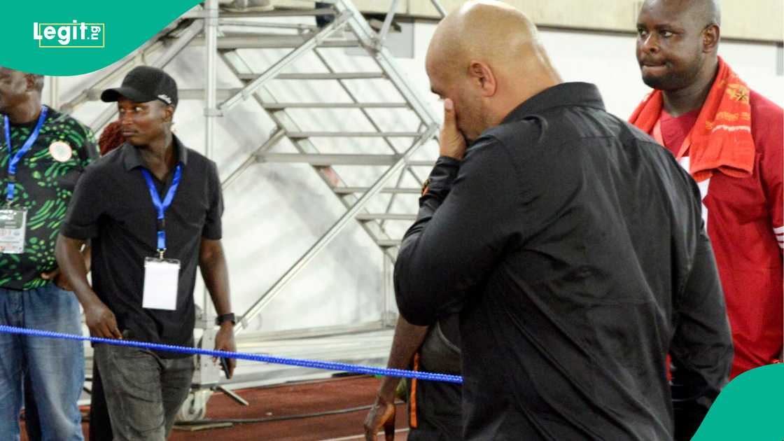 Eric Chelle, Super Eagles, Godswill Akpabio International Stadium, Uyo, Nigeria, Uyo, 2026 FIFA World Cup qualifier. Eric Chelle, Super Eagles, Godswill Akpabio International Stadium, Uyo, Nigeria, Uyo, 2026 FIFA World Cup qualifier.