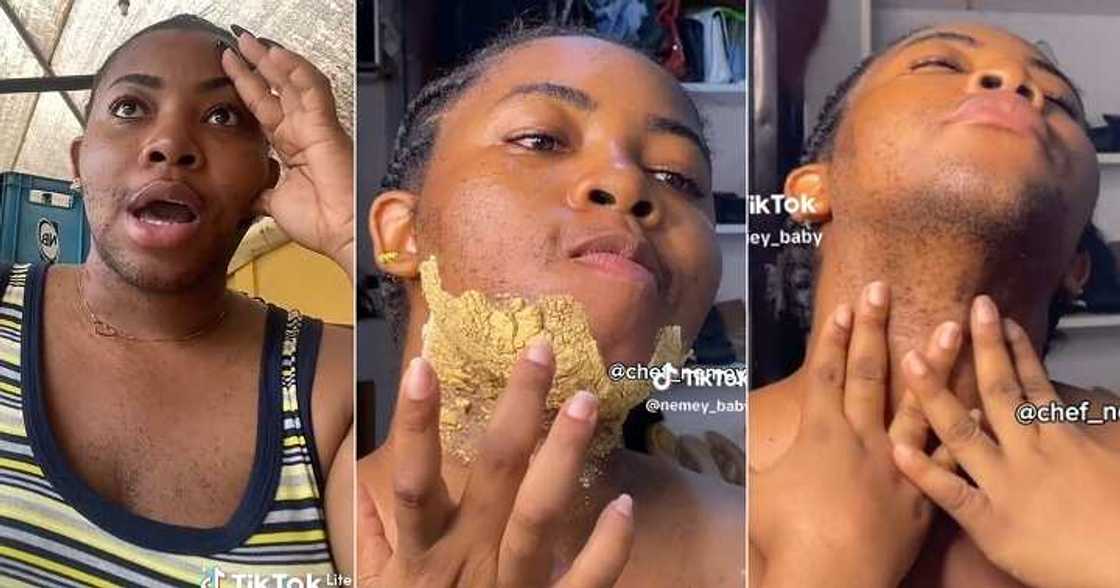 Lady diaplays her beard, says her facial hair is hereditary Lady diaplays her beard, says her facial hair is hereditary