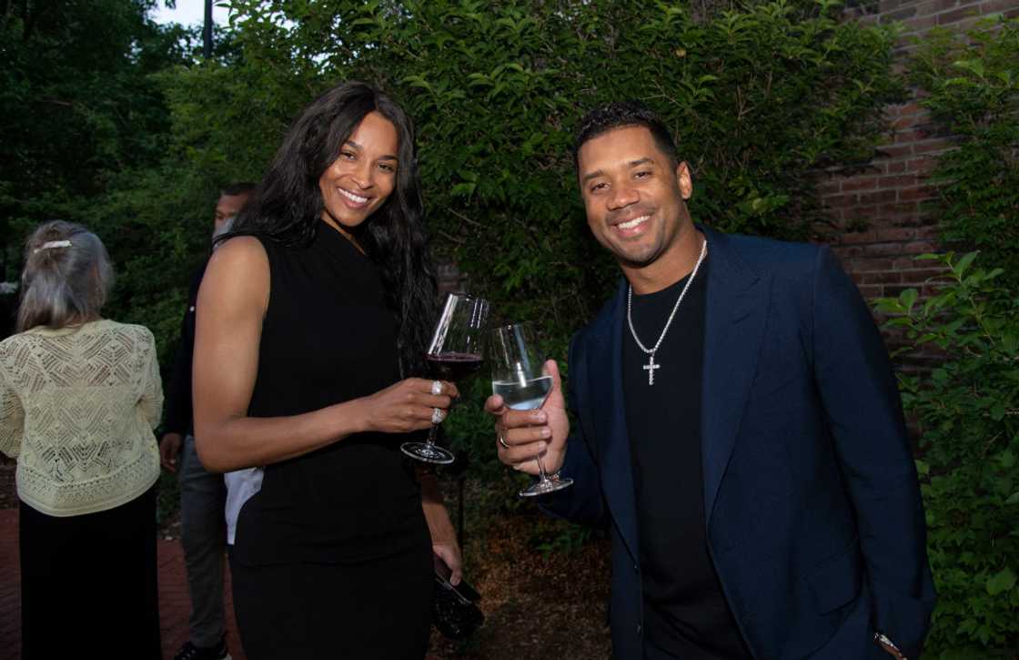 Ciara Princess Wilson and Russell Wilson at Governor's Residence Gardens in Denver, Colorado Ciara Princess Wilson and Russell Wilson at Governor's Residence Gardens in Denver, Colorado