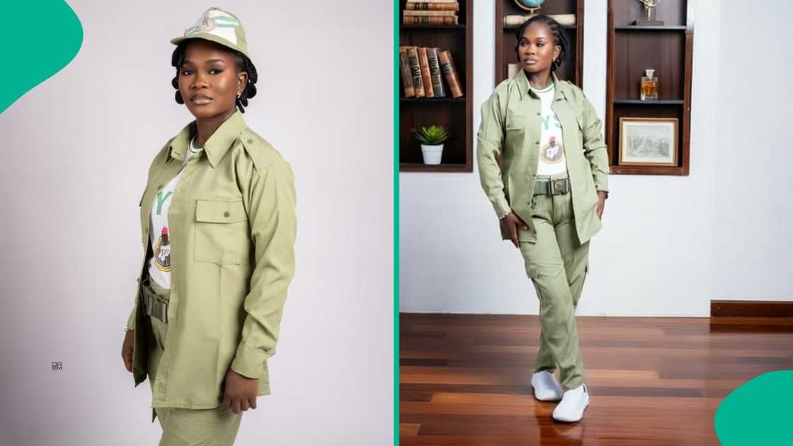 An NYSC lady, Elizabeth Adegboye, breaks family record in her passing out parade