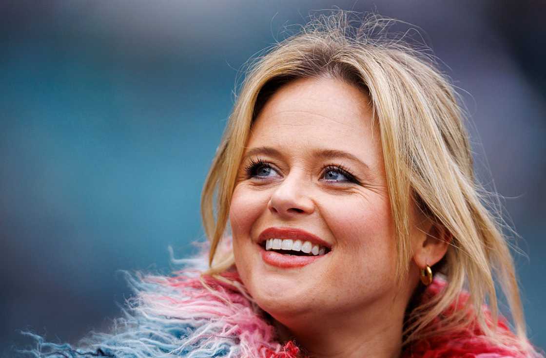 English actress Emily Atack at Allianz Stadium