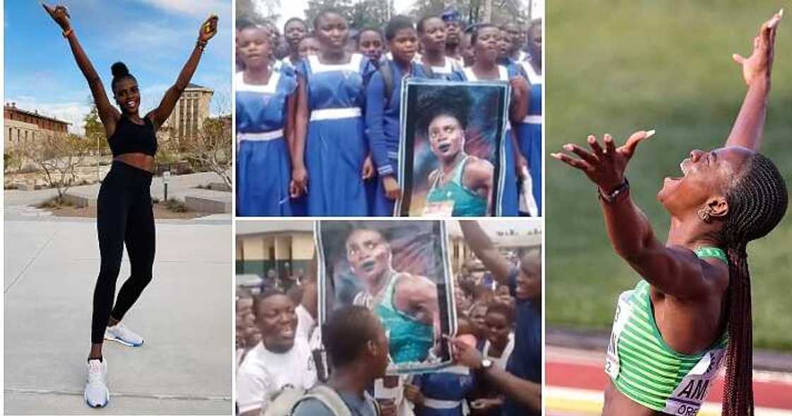 Tobi Amusan, students of alma mater, congratulations Tobi Amusan, students of alma mater, congratulations