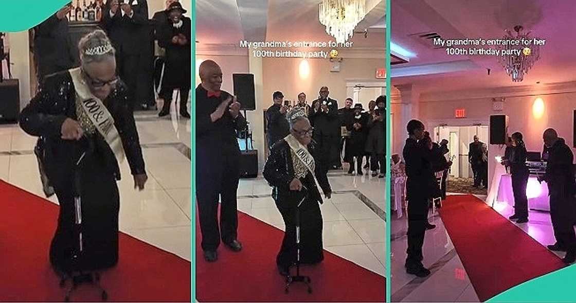 100-year-old woman shows off steeze during birthday party